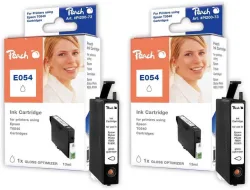 Peach E540 GO 2 Druckerpatronen Gloss Optimizer 2*go ersetzt Epson T0540GO*2, C13T05404010 für z.B. Epson Stylus Photo R 1800
