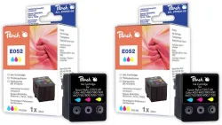 Peach E52 C 2 Druckerpatronen 2*col ersetzt Epson T052C*2, S020191, C13T05204010 für z.B. Epson Machjet 600 C, Epson Machjet 6000 C, Epson Machjet 830