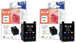 Peach Doppelpack Tintenpatronen color kompatibel zu Epson T041020