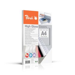 Peach Einbanddeckel hochglänzend, 250 g/m2,  A4, weiss, 100 Blatt