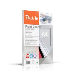 Peach Klarsicht Einbanddeckel durchsichtig, farblos, 0.15mm,  A4, 100 Blatt