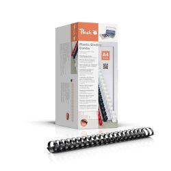 Peach Binderücken 38mm, für 375 Blatt A4, schwarz, 50 Stück, PB438-02