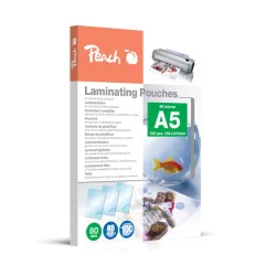 Peach 100 x A5 Laminierfolien, 80 mic, glänzend