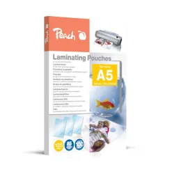 Peach 100 x A5 Laminierfolien, 125 mic, glänzend