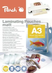 Peach 100 x A3 Laminierfolien, 125 mic, matt