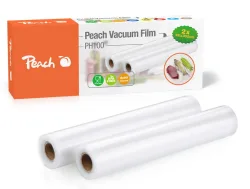 Peach Vakuumierfolie PH100, 2 Rollen 28x300cm, 2x90 mic, 7-lagig