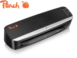 Peach Laminator TopSpeed A3, inkl Starterpaket | Schnell startklar nur 60 Sek statt 3-5 Min. | laminiert bis zu 4 Folien/min. | PL818