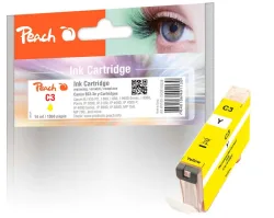 Peach C3 eY Druckerpatrone ye ersetzt Canon BCI-3eY, 4482A002 für z.B. Canon BJ 535 PD, Canon BJ 895 PD, Canon BJC 8200, Canon BJF 9000, Canon I 560
