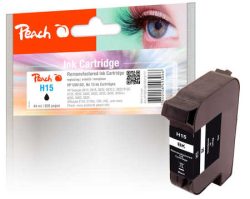 Peach HP 15 Druckkopf bk ersetzt HP No. 15, C6615D für z.B. HP DeskJet 845 C, HP PSC 950, HP Color Copier 310, HP Color Copier 610, HP DeskJet 3810