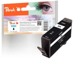 Peach HP 364 bk Druckerpatrone bk ersetzt HP No. 364 bk, CB316EE für z.B. HP PhotoSmart eStation C 510, HP DeskJet 3070, HP PhotoSmart 7520 e All-in-One