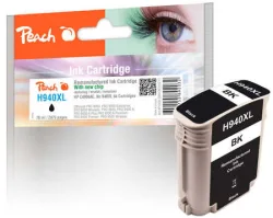 Peach HP 940 XLbk Druckerpatrone XL bk ersetzt HP No. 940XL bk, C4906AE für z.B. HP OfficeJet Pro 8000, HP OfficeJet Pro 8000 Enterprise