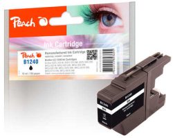 Peach Tintenpatrone schwarz kompatibel zu Brother LC-1240 bk