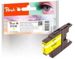 Peach, Peach B1240 Y Druckerpatrone XL ye ersetzt Brother LC-1240Y für z.B. Brother DCPJ 525 W, Brother MFCJ 5910 DW, Brother DCPJ 725 DW, Brother MFCJ 430 W