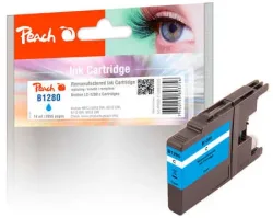 Peach B1280 XLC Druckerpatrone XL cy ersetzt Brother LC-1280XLC für z.B. Brother MFCJ 5910 DW, Brother MFCJ 6510 DW, Brother MFCJ 6710 DW
