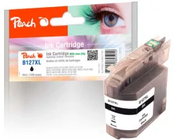 Peach B127 XLBK Druckerpatrone XL bk ersetzt Brother LC-127XLBK für z.B. Brother MFCJ 4410 DW, Brother DCPJ 4110 DW, Brother DCPJ 4110 W