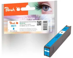Peach HP 971 c Druckerpatrone cy ersetzt HP No. 971 c, CN622A für z.B. HP OfficeJet Pro X 450, HP OfficeJet Pro X 451 dn, HP OfficeJet Pro X 451 dw