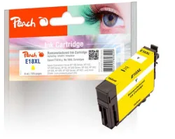 Peach E18 XLy Druckerpatrone XL ye ersetzt Epson No. 18XL y, C13T18144010 für z.B. Epson Expression Home XP -100, Epson Expression Home XP -102