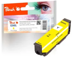 Peach E24 XLy Druckerpatrone XL ye ersetzt Epson No. 24XL y, C13T24344010 für z.B. Epson Expression Photo XP -55, Epson Expression Photo XP -750