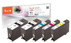 Peach L150 XL Spar Plus Pack Druckerpatronen XL (bk, c/m/y) ersetzt Lexmark No. 150XL für z.B. Lexmark Interpret S 415, Lexmark Intuition S 515