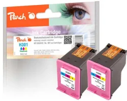 Peach HP 301 c 2 Druckköpfe 2*col ersetzt HP No. 301 c*2, CH562EE*2 für z.B. HP Envy 5530, HP DeskJet 1000, HP DeskJet 1010, HP DeskJet 1050
