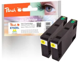 Peach E70 2 Druckerpatronen XL 2*ye ersetzt Epson T7024 y*2, C13T70244010*2 für z.B. Epson WorkForce Pro WP -4015 DN, Epson WorkForce Pro WP -4025 DW