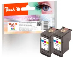 Peach C541 C 2 Druckköpfe 2*col ersetzt Canon CL-541C, 5227B004 für z.B. Canon Pixma TS 5150, Canon Pixma TS 5151, Canon Pixma MG 3650