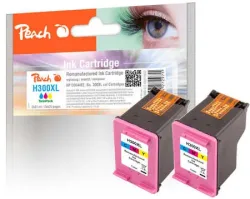 Peach HP 300 XLc 2 Druckköpfe XL 2*col ersetzt HP No. 300XL c*2, D8J44AE für z.B. HP DeskJet D 1600, HP DeskJet D 1658, HP DeskJet D 1660, HP Envy 110