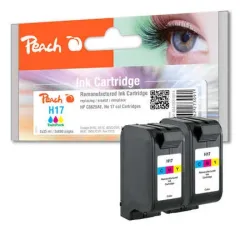Peach HP 17 2 Druckköpfe 2*col ersetzt HP No. 17*2, C6625AE*2 für z.B. HP DeskJet 845 C, HP DeskJet 816 C, HP DeskJet 817 C, HP DeskJet 825 C