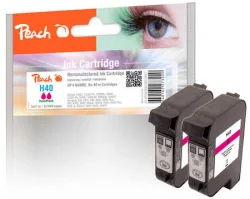 Peach HP 40 m 2 Druckköpfe 2*ma ersetzt Xerox, HP No. 40 m*2, 51640ME*2 für z.B. HP Color Copier 210, HP Color Copier 210 LX, HP Copyjet