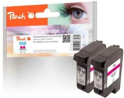 Peach HP 50 m 2 Druckköpfe 2*ma ersetzt HP No. 50 m*2, 51650ME*2 für z.B. HP DesignJet 250 C, HP DesignJet 650 C, HP DesignJet 650 C Plus