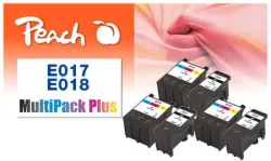 Peach E17 6 Druckerpatronen bk ersetzt Epson T017, T018 für z.B. Epson 1000 ICS, Epson Stylus Color 680, Epson Stylus Color 680 TR