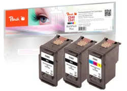 Peach C540 BK 3 Druckköpfe (2*bk, col) ersetzt Canon PG-540BK*2, CL-541C, 5225B006 für z.B. Canon Pixma TS 5150, Canon Pixma TS 5151