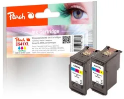 Peach C541 XLC 2 Druckköpfe XL 2*col ersetzt Canon CL-541XLC, 5226B004 für z.B. Canon Pixma TS 5150, Canon Pixma TS 5151, Canon Pixma MG 3650