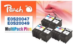Peach Spar Pack Plus Tintenpatronen kompatibel zu Epson S020047, S020049