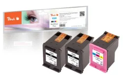 Peach HP 300 3 Druckköpfe (2*bk, col) ersetzt HP No. 300, SD518AE für z.B. HP DeskJet D 1600, HP DeskJet D 1658, HP DeskJet D 1660, HP DeskJet D 1663