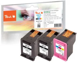 Peach HP 901 XL 3 Druckköpfe XL (2*bk, col) ersetzt HP No. 901XL, CC654AE*2, CC656AE für z.B. HP OfficeJet 4500, HP OfficeJet 4500 Wireless