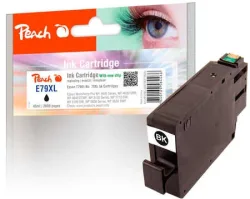 Peach E79 XLbk Druckerpatrone XL bk ersetzt Epson No. 79XL bk, C13T79014010 für z.B. Epson WorkForce Pro WF -4600, Epson WorkForce Pro WF -4630 DWF