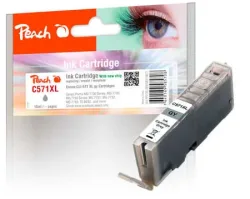 Peach C571 XLGY Druckerpatrone XL gy ersetzt Canon CLI-571XLGY, 0335C001 für z.B. Canon Pixma MG 7750, Canon Pixma TS 8050, Canon Pixma MG 7700