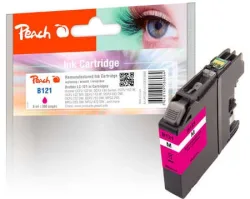 Peach B121 M Druckerpatrone ma ersetzt Brother LC-121M für z.B. Brother DCPJ 552 DW, Brother DCPJ 132 W, Brother DCPJ 150, Brother DCPJ 152 W