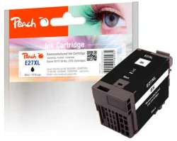 Peach E27 Druckerpatrone XL bk ersetzt Epson T2711, No. 27XL bk, C13T27114010 für z.B. Epson WorkForce WF -3600, Epson WorkForce WF -3620 DWF