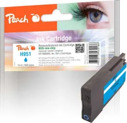Peach HP 951 c Druckerpatrone cy ersetzt HP No. 951 c, CN050A für z.B. HP OfficeJet Pro 8600 Plus e-All-in-One, HP OfficeJet Pro 8100 ePrinter