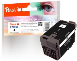 Peach E27 Druckerpatrone XL bk ersetzt Epson T2791, No. 27XXL bk, C13T27914010 für z.B. Epson WorkForce WF -3600, Epson WorkForce WF -3620 DWF