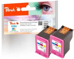 Peach HP 304 C 2 Druckköpfe 2*col ersetzt HP No. 304 C*2, N9K05AE*2 für z.B. HP DeskJet 3720, HP DeskJet 3730, HP DeskJet Ink Advantage 3700 MFP