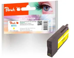 Peach HP 711 Y Druckerpatrone ye ersetzt HP No. 711 Y, CZ132AE für z.B. HP DesignJet T 520 36 Inch, HP DesignJet T 120, HP DesignJet T 520