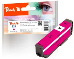 Peach E24 m Druckerpatrone ma ersetzt Epson No. 24 m, C13T24234010 für z.B. Epson Expression Photo XP -55, Epson Expression Photo XP -750