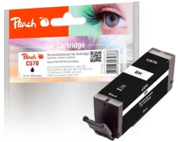 Peach C570 PGBK Druckerpatrone bk ersetzt Canon PGI-570PGBK, 0372C001 für z.B. Canon Pixma MG 5750, Canon Pixma MG 7750, Canon Pixma TS 8050