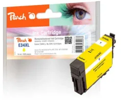 Peach E34 Druckerpatrone XL ye ersetzt Epson T3474, No. 34XL y, C13T34744010 für z.B. Epson WorkForce Pro WF -3700, Epson WorkForce Pro WF -3720