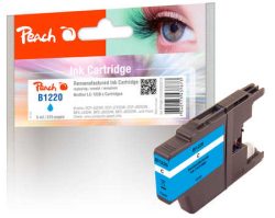 Peach B1220 C Druckerpatrone cy ersetzt Brother LC-1220C für z.B. Brother DCPJ 525 W, Brother DCPJ 725 DW, Brother DCPJ 925 DW, Brother MFCJ 825 DW