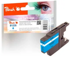 Peach, Peach B1220 C Druckerpatrone cy ersetzt Brother LC-1220C für z.B. Brother DCPJ 525 W, Brother DCPJ 725 DW, Brother DCPJ 925 DW, Brother MFCJ 825 DW