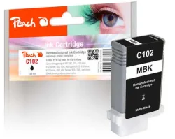 Peach C102 MBK XL-Druckerpatrone matte bk ersetzt Canon PFI-102MBK, 0894B001, 29952626 für z.B. Canon Imageprograf IPF 500, Canon Imageprograf IPF 510